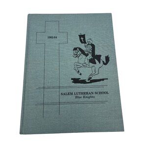 1983 1984 Salem Lutheran School Yearbook Gretna Louisiana Blue Knights Vintage